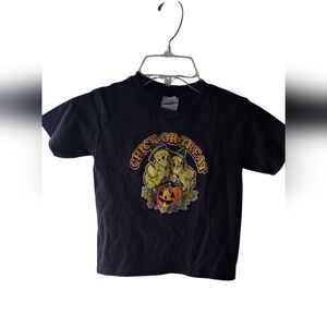 Black Trick-or-Treat Graphic T-Shirt 3T